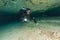 Divers underwater caves diving Florida Jackson Blue cave USA