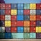 a diverse array of cargo containers at the port representing global trade. Generative AI