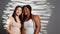 Diverse beauty models creating skincare ad on camera