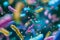 Diverse colorful abstract microbiome