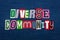 DIVERSE COMMUNITY text word collage, brightly colored fabric on blue denim, group diversity concept