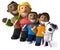 Diverse family - 3D Illustration