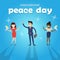 Diverse People Group International Peace Holiday Poster