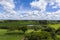 Diverse plantations seen from above