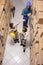 Diverse warehouse managers team working in delivery storage room