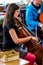 Diverse youth at music school orchestra