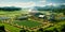 diversified farm with a mix of crops, livestock, and agroforestry, showcasing the principles of diversified and