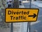 Diverted traffic sign