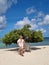 Divi Dive Trees on the shoreline of Eagle Beach in Aruba