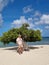 Divi Dive Trees on the shoreline of Eagle Beach in Aruba