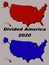 Divided America 2020 Illustration