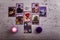 Divination cards alignment in the heart shape for love and family. Men and women relationships, astrology, fortune telling