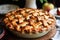 Divine Apple Pie with golden lattice top