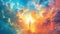 Divine Radiance: A Spiritual Journey Through the Celestial Sky