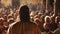 Divine Sermon: Jesus Addresses Multitudes at the Sermon Mount