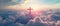 Divine Sign: The Cross Amongst Clouds -