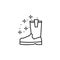Diving boots shoes icon. Element of diving icon