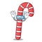 Diving candy canes character cartoon
