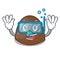 Diving chocolate candies character cartoon