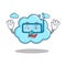 Diving cute cloud character cartoon
