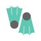 Diving find icon, flat design vector recreation concept