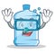 Diving gallon character cartoon style