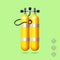 Diving Gas Cylinders Concept