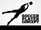 Diving Goal Keeper Silhouette Soccer Player