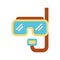 Diving googles isolated icon