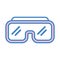 Diving googles isolated icon