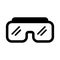 Diving googles isolated icon