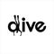 diving logo design vector dive underwater icon symbol template