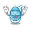 Diving oxygen mask character cartoon