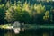 Diving platform at swim lake