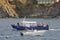 Diving school boat in the Collioure cove