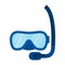 diving snorkel mask accessory icon