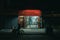 Division Grocery & Convenience sign at night, Chinatown, Manhattan, New York