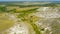 Divnogorye, Aerial view of the chalk mountains