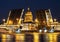 Divorce Annunciation bridge, overlooking St. Isaac`s Cathedral during the white nights. St. Petersburg