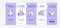 Divorce dos and donts purple and white onboarding template