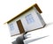 Divorce House Split House Depicts Legal Sharing Of Property After Divorcing - 3d Illustration