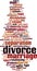 Divorce word cloud