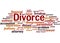Divorce, word cloud concept 2