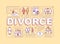 Divorce word concepts banner