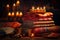 Diwali background showcasing the beauty of