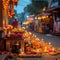 Diwali Delight: A Colorful Celebration at Golden Hour