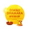 Diwali Dhamaka Poster, Banner or Flyer design.