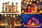 Diwali Family Concept, Happy Diwali Family Soft Blurred Background, Traditional Diya Clay Lit Lamp Festival