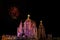 In Diwali Festival at Khandoba Temple Jejuri , Night Scene with firework at Khandoba Temple Jejuri, Maharashtra, India