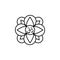 Diwali flower plant hinduism religion belief icon on white background. Diwali Hindu festival elements for graphic and web design o